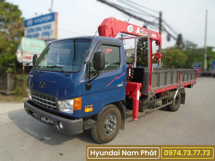 Xe Tải Hyundai HD99 Gắn Cẩu Unic 3 Tấn URV344
